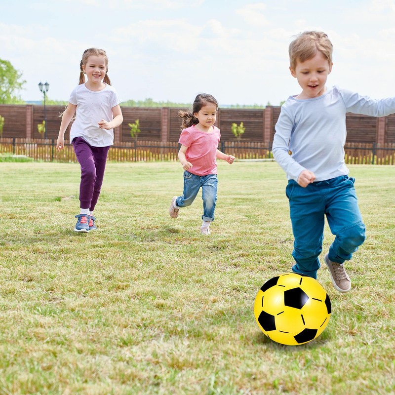12 x plastic ball, football ball, 20 cm