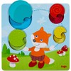 HABA 305346 Feeling Puzzle Fox, Wooden Toy with Textile from