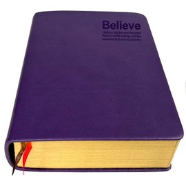 Wei Long Thick Leather Journal Notebook 440 Pages Blank Premium Papers Writing Notebook with Golden Rim 220 Sheets Travel Diary Ideal Gift for Anniversary Birthday Mothers Day (Purple)