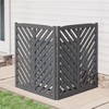BELLEZE Privacy Fence Panels for Outside, Wooden Air Conditioner Fence