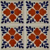 4.2x4.2 9 pcs Terra Tlaquepaque Talavera Mexican Tile