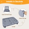 TAILRYTH Elevated Litter Box Ramp/Steps for Kittens & Old Cats,19.7"×15.8"×3.6",Washable