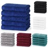 DARWEN STAR 100% Cotton 12 pcs Face Cloth, Highly Absorbent