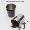 ljhnba 58mm Espressos Dosing Cup Glasses Polished Inside 304 Stainless