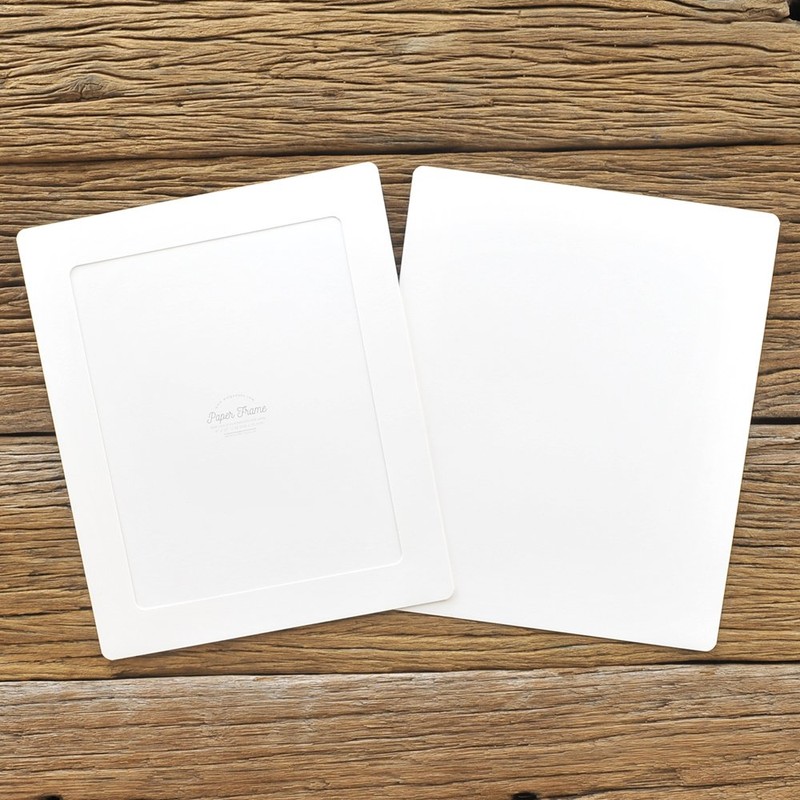 Monolike Paper Photo Frames 8x10 Inch White 10 Pack -