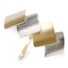 JewelVOX Hair Accessories Pony Hook Diamond Shape Metal Pony Hook (Mix)