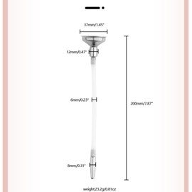 Stainless steel urethral tube horse eye rod dilation male funnel soft urethral plug A129 (Long tip)