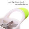 Beylos Easy Grip Apple Corer Slicer-Divider-Cutter-Wedger, Ergonomic Rubber Grip Handle,