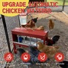 Automatic Chicken Waterer, Multi-Side Drinking Holes and Detachable Legs