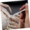 ABOOFAN 3pcs Zinc Alloy Crab Peeling Supplies Set Seafood Eating