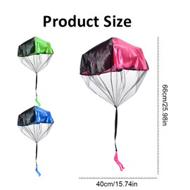LQIOACU Parachute Children's Toy, Parachute Toy Outdoor, Children's Birthday Party Favours, Pack of 3, for Any Occasion to Play, A Good Choice for Holiday Gifts, l