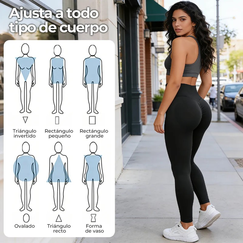 FTUVESO - 2pcs Leggings Deportivos Mujer Licras Ropa Para Gym
