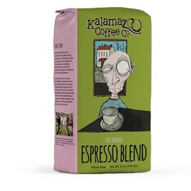KALAMAZOO COFFEE COMPANY Espresso Blend Whole Bean Coffee - Eye Opener Espresso Blend | 12oz Bag (1 Pack)