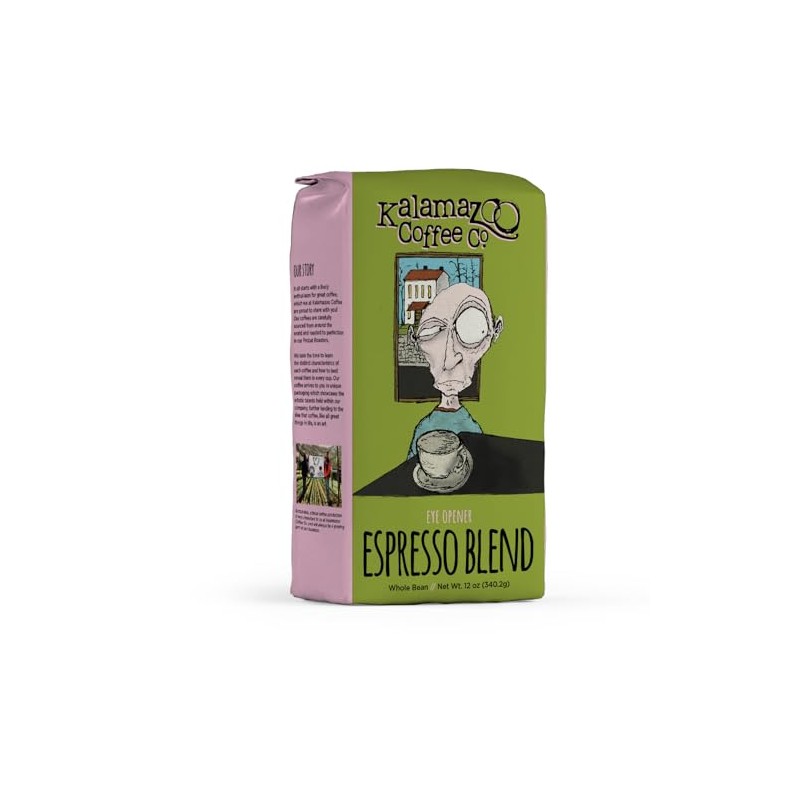 KALAMAZOO COFFEE COMPANY Espresso Blend Whole Bean Coffee - Eye