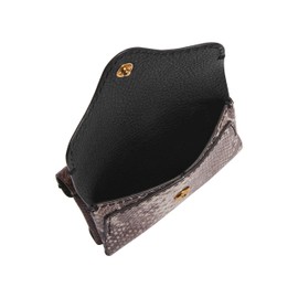 Fossil Women's Heritage Embossed Leather Wallet Card Case, Python Colorblock (Model: SL8283874)