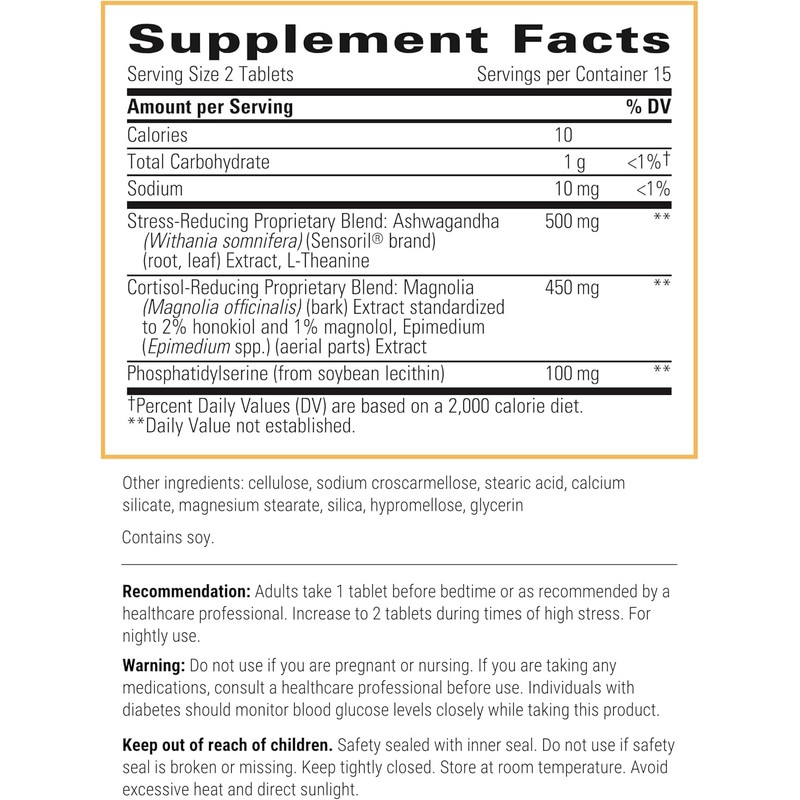 Integrative Therapeutics Integrative Therapeutics-Cortisol Manager-30 Tablets and Magnesium Glycinate-120 Tablets