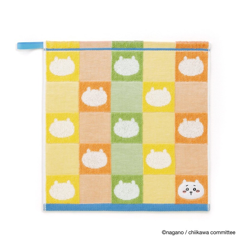 Chiikawa Pattern Wash Towel, Orange, Gauze Pile, Cute, 41-1081070, Approx.