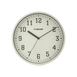 Orologio da parete al quarzo rotondo 25 cm, orologio da parete senza ticchettio, orologio da muro moderno e silenzioso 10 pollici. Numeri facili da leggere. Ideale per ufficio,cucina,scuola,palestra