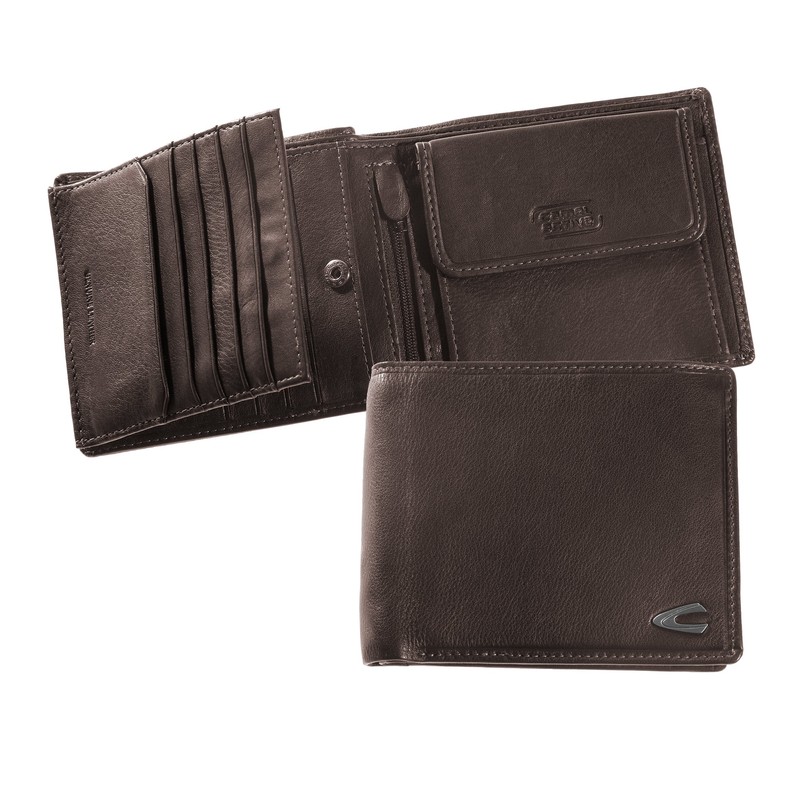 camel active Vegas Wallet Leather 12.5 cm brown Size:12,5x2x10