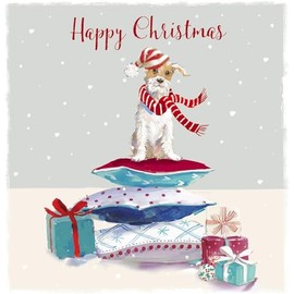 GBCC Charity Christmas Cards Pack of 6 - Charity Christmas Cards 2024 with Jack Russell Dog Artistic Design - Eco-Friendly Xmas Cards Multipack with Envelopes