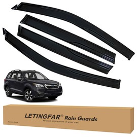 LETINGFAR Window Visors Rain Guards for Subaru Forester 2014 2015 2016 2017 2018 Accessories, Wind Deflectors Vent Shades for Subaru Forester
