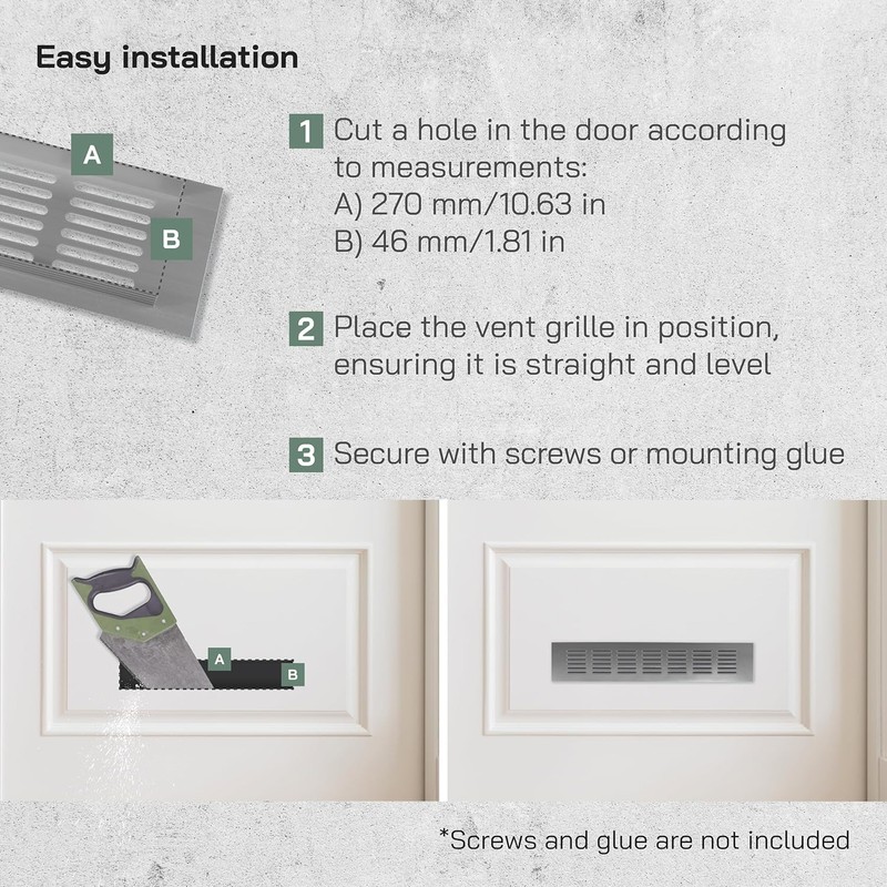 Vent Systems 300 x 60 mm / 12" x 2.4"