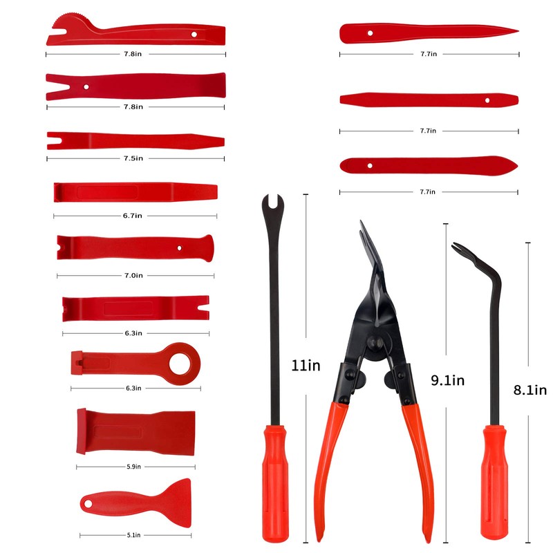 Wetado Trim Removal Tool, 200PCS Trim Tool Auto Removal Kit,