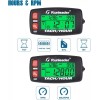 Runleader Digital Tach Hour Meter Alert RPM Gas Engine Battery