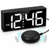 Vibrating Alarm Clock for Heavy Sleepers – Large LED Display