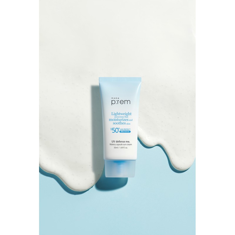 Makeprem 메이크프렘 유브이 디펜스 미 워터리 캡슐 선크림 SPF50+ PA++++