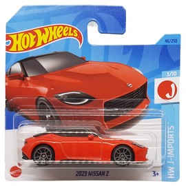 Hot Wheels - 2023 Nissan Z - HW J-Imports 3/10 - HKK64 - Short Card - Red - Mattel 2023