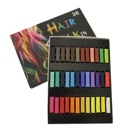 Beavorty One-time Dyeing Hair Chalk Set 36pcs Temporary Hair Dye Pens Mixable Colors for Boys and Girls Adults