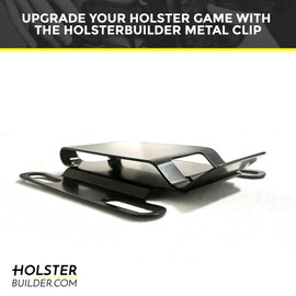 Holsterbuilder 2" Metal Belt Clip - Wide Base Belt Clip Holder - Belt Attachment with Wide Metal Base - Wide Base Metal Clip