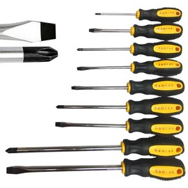 Screwdriver Set, 9pcs of Magnetic Screwdriver Tool Set with Soft Grip Handle, Electronics Disassembly Repair Tool, Heavy Duty Hand Kit for Repairing, Crafting, Magnetic Precision DIY Hand Tools Kit