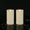 2" X 4" Battery Operated Flameless Candles with Timer, Waterproof