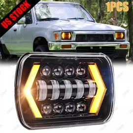 Unbranded For Toyota Pickup 1982-1995 Truck 4Runner 5x7" 7x6" LED Headlight Hi-Lo Beam DRL