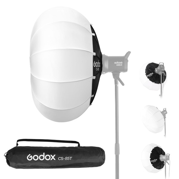 Godox CS-120T Lantern Softbox 33.5in/ 120cm Quick Release 360° Light Diffuser Bowens Mount Lantern Softbox for Godox SL60 SK400 SL150 DP400 DP800 SL300 (33.5")
