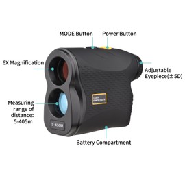Laser Distance Measure Hunting Range Finder Laser Rangefinder for Hunting Golf Pinseeker Scan Fog and Speed Mode Outdoor Wild Distance Measuring Hunt Rangefinder