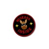 Funny Embroidered Patch – Wiseass Inside - Hook and Loop