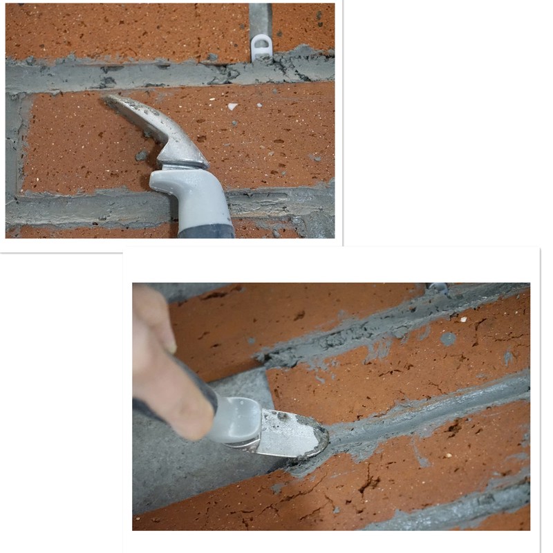 HongYun Brick Trowel 304 Stainless Trowel Mortar Pointing Trowel Brick