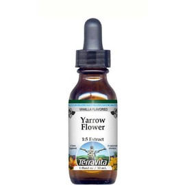 Yarrow Flower Glycerite Liquid Extract (1:5) - Vanilla Flavored (1 oz, ZIN: 513087) - 3 Pack