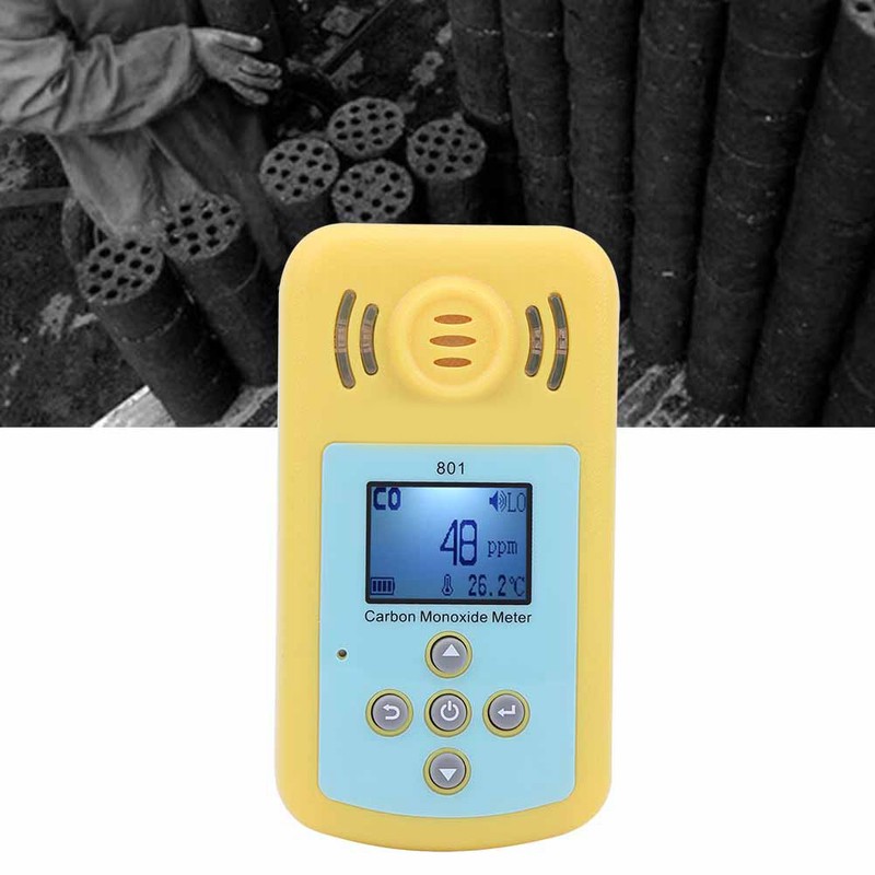 801 Handheld Carbon Monoxide CO Monitor Detector Meter Poisonous Gas