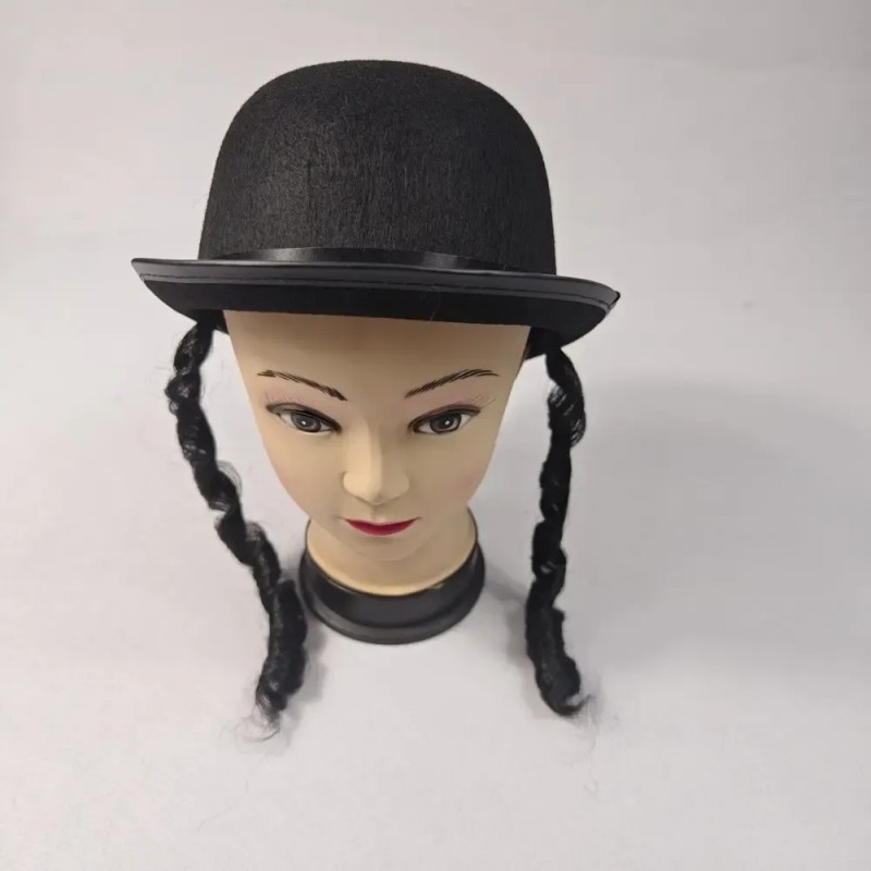 / Sombrero For Disfraz De Rabino Judío Estadounidense,