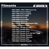 Rexka 15pcs Rocker Panel Moulding Clip for Honda Acura 91513-SM4-000