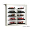 Showcase Wall Mount 5 Tier Display Case White with White