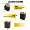 Post Base Protectors,Adjustable(Range 3.3-6 in) Protects Wood Post for Decks,Wood