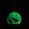 Gotham Decor T-Rex Tropical Moon Dinosaur Glow in The Dark