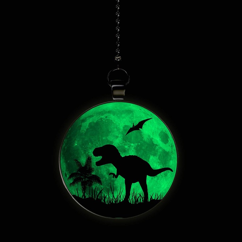 Gotham Decor T-Rex Tropical Moon Dinosaur Glow in The Dark