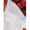 Breezy Lane Beach Coverup for Women White Swimsuit Cover Up