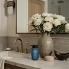 SEICASAYA 13.5 oz Glass Soap Dispenser, Luxurious Floral Embossed Glass